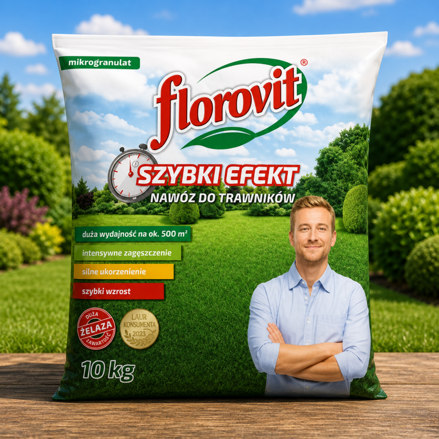 FLOROVIT Nawóz do traw SZYBKI EFEKT 10kg