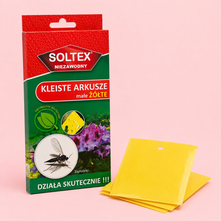 SOLTEX Arkusze ogrodowe żółte kleiste małe 10szt