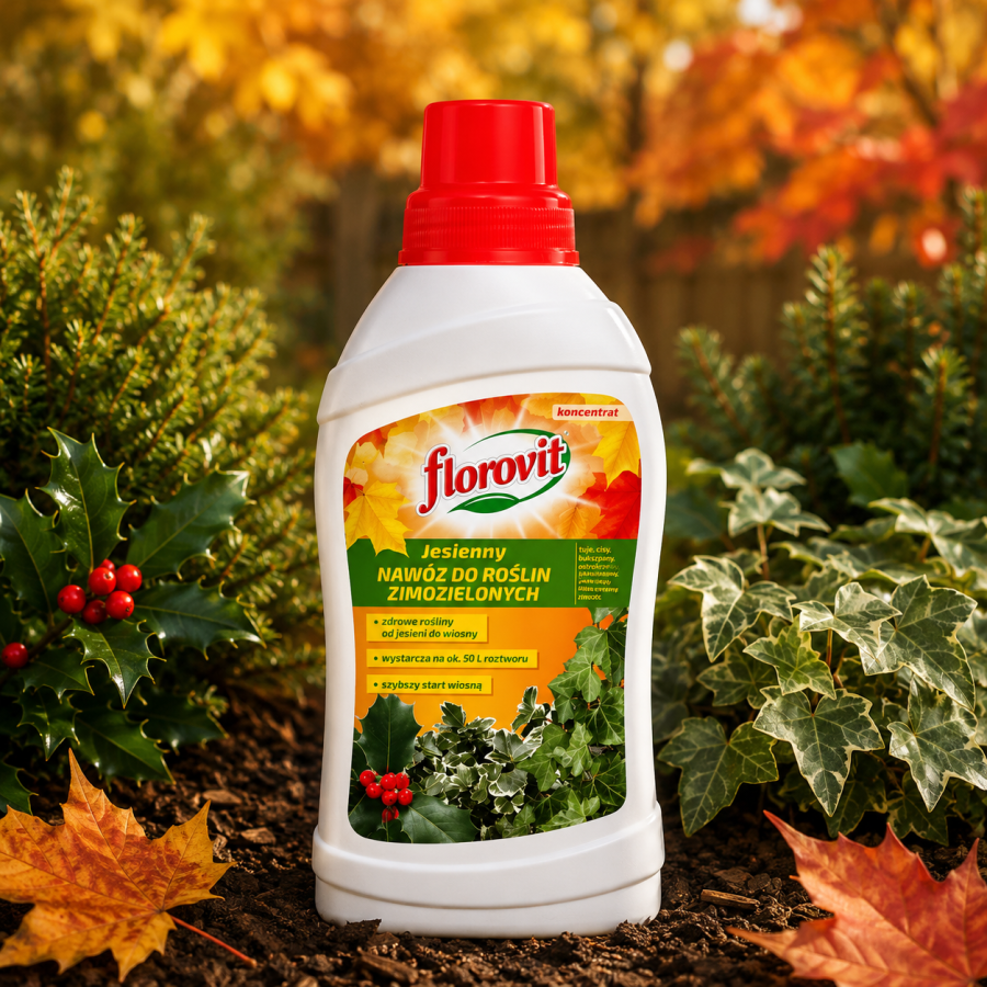 FLOROVIT Nawóz jesienny do roślin zimozielonych 1kg