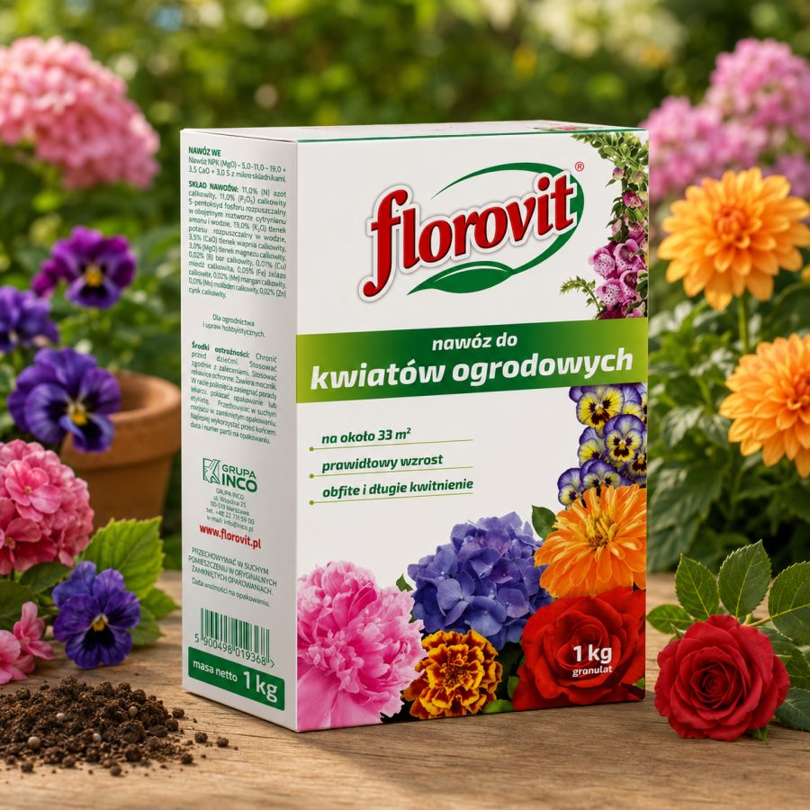FLOROVIT Nawóz do kwiatów ogrodowych 1kg