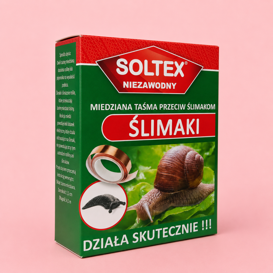 SOLTEX Miedziana taśma na ślimaki 4m