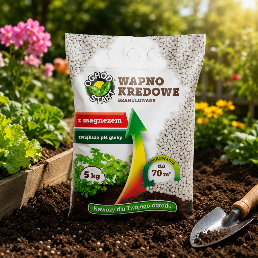 OGRÓD STAR Wapno kredowe ogrodowe granulowane 5kg