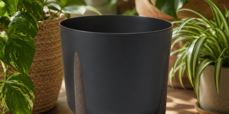 Doniczka FRIDA E- recycled 260/L czarny
