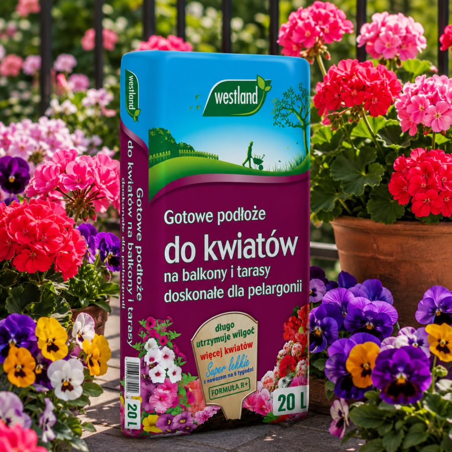 WESTLAND Podłoże do kwiatów balkonowych 20l
