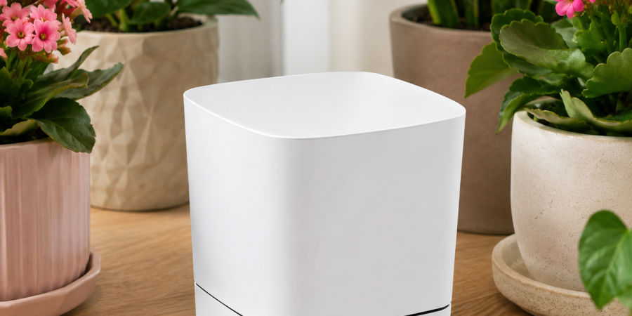 Doniczka CLIMA 250x250 /L biały+Pod