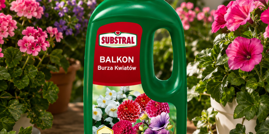 SUBSTRAL Nawóz Burza kwiatów 1l + humus