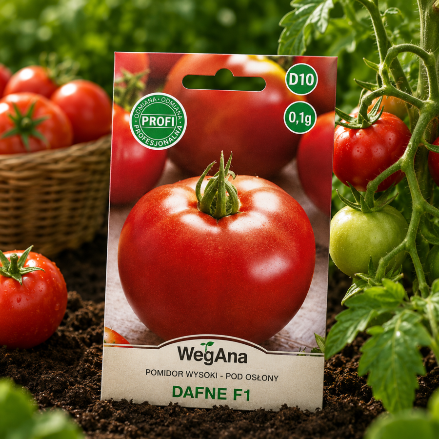 Pomidor Dafne 0,1 g – nasiona pomidora szklarniowego średnio późny