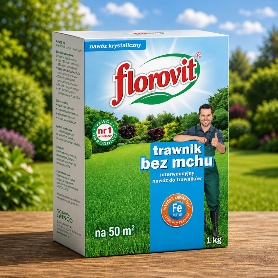 FLOROVIT Nawóz do traw 1kg ANTY-MECH