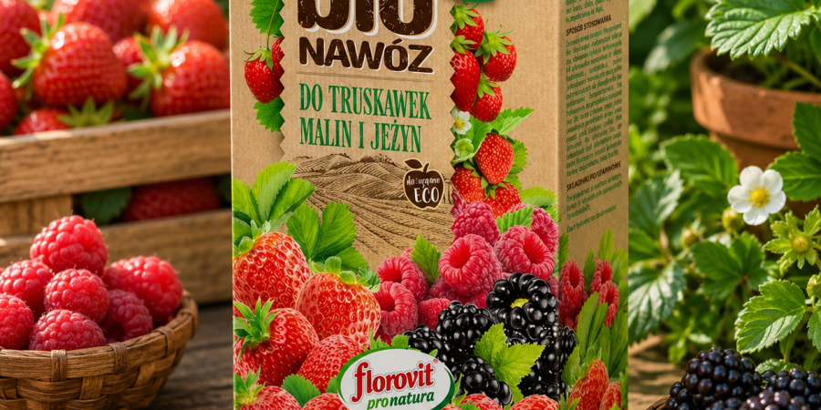 FLOROVIT BIO Nawóz do truskawek i jeżyn 1l/0,7kg