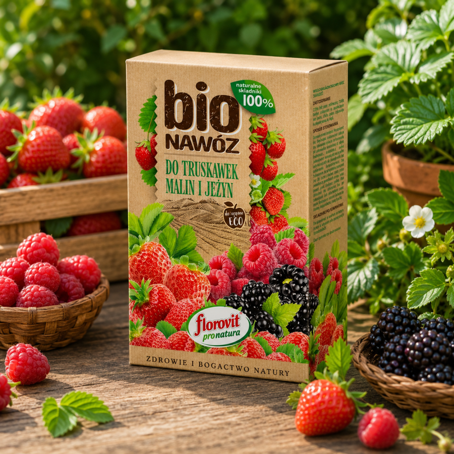 FLOROVIT BIO Nawóz do truskawek i jeżyn 1l/0,7kg