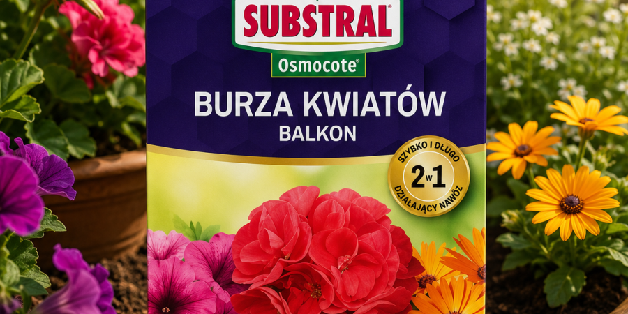 SUBSTRAL Osmocote 2w1 Burza kwiaty balkonowe 300g