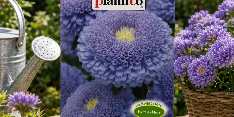 Aster chiński Sidonia niebieski 1g