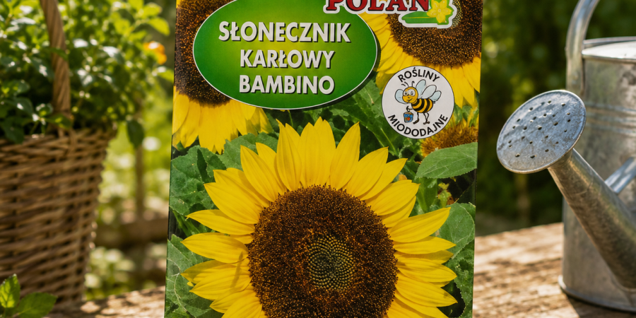 Słonecznik Ozdobny Niski Bambino Żółty 2g