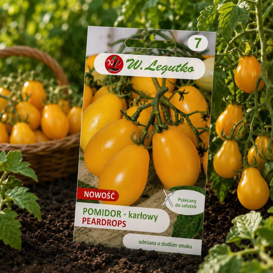 Pomidor koktajlowy Solanum Peardrops żółty 0,3 g