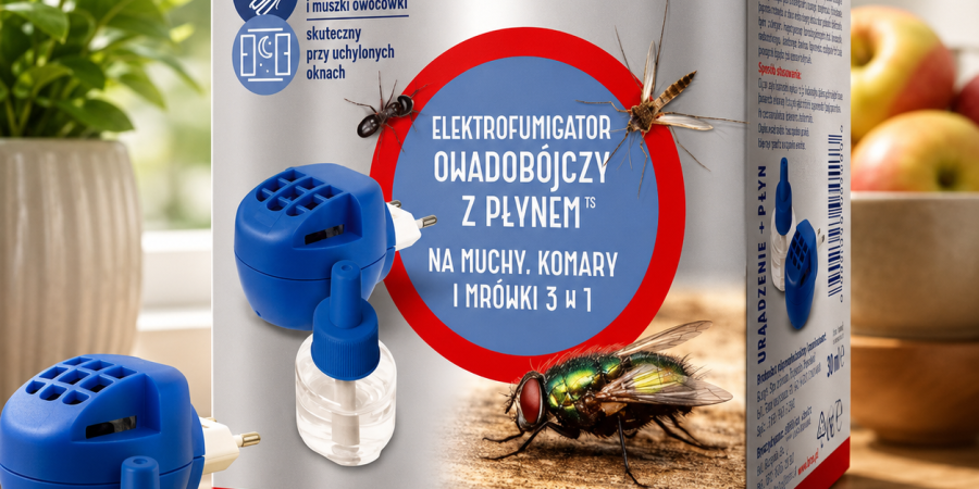 BROS Elektro+płyn 3w1 na muchy, komary i mrówki
