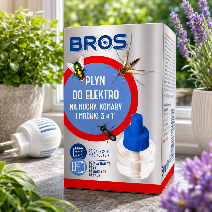 BROS 3w1 Płyn na muchy,komary i mrówki