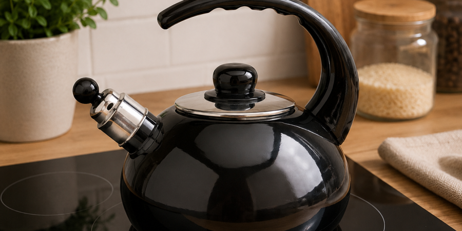 Czajnik emal. 2,5l Oslo czarny