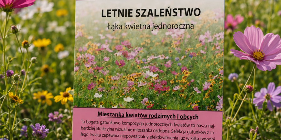 Łąka kwiatowa jednoroczna Letnie Szaleństwo 2g Łąka kwietna
