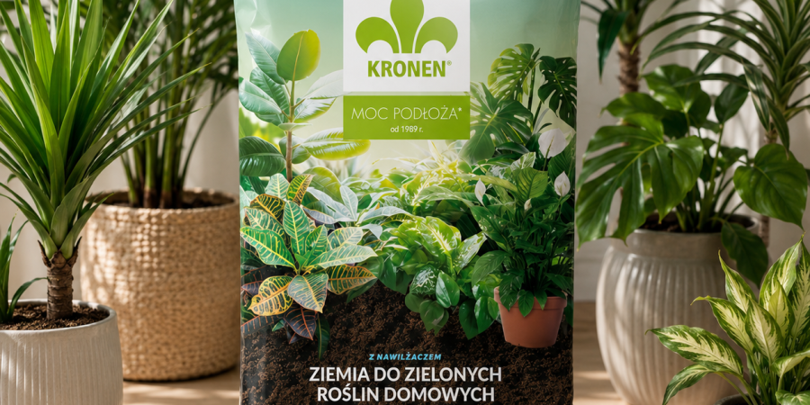 KRONEN Ziemia do domowych, roślin zielonych 20l