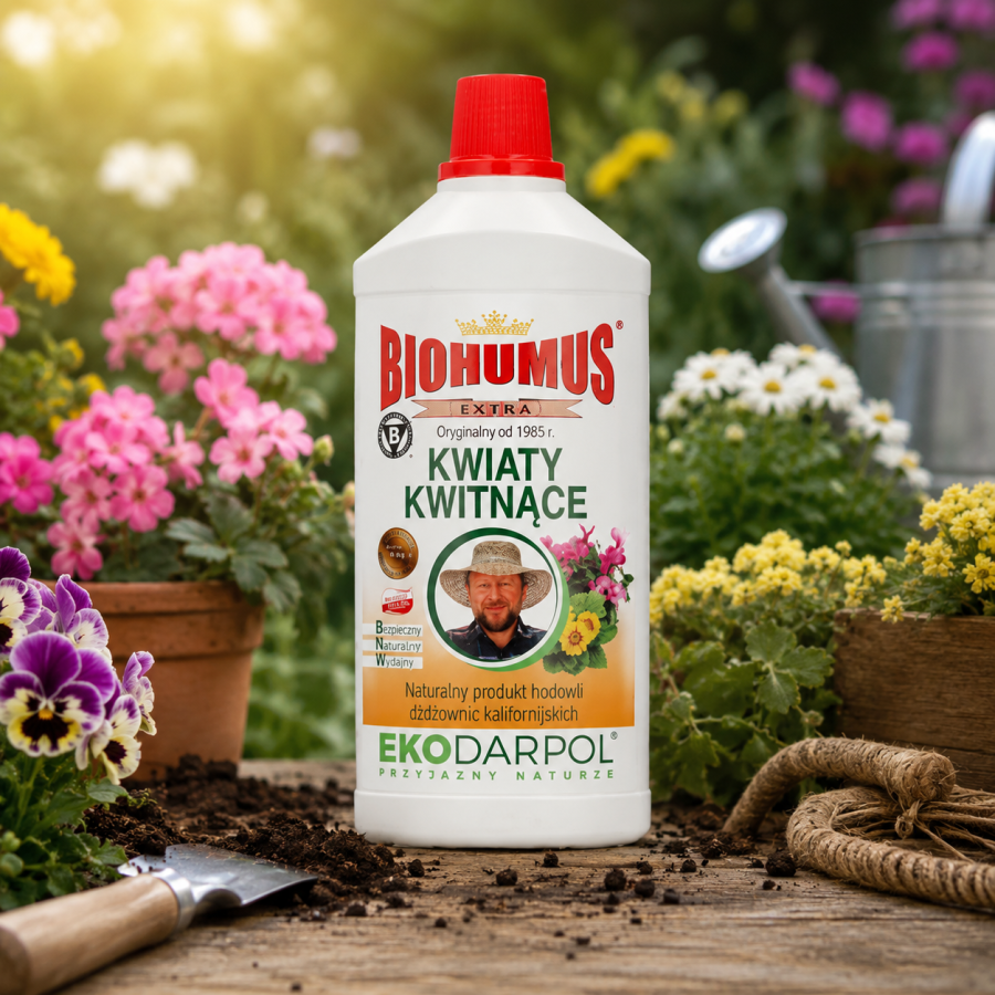 EKODARPOL BIOHUMUS EXTRA Kwiaty kwitnące 1l+20%