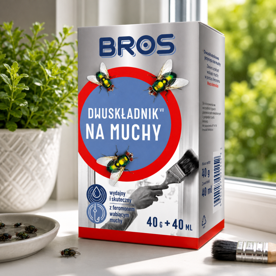 BROS Dwuskładnik preparat na muchy 40g/40ml