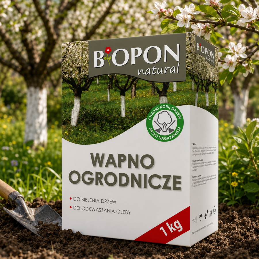 BOPON Wapno ogrodnicze do bielenia i odkwaszania 1kg