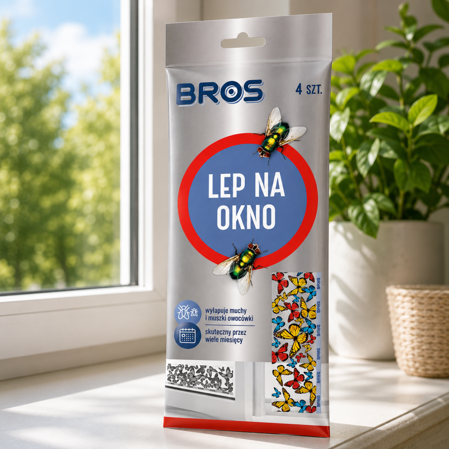 BROS Lep na okno 4-pak