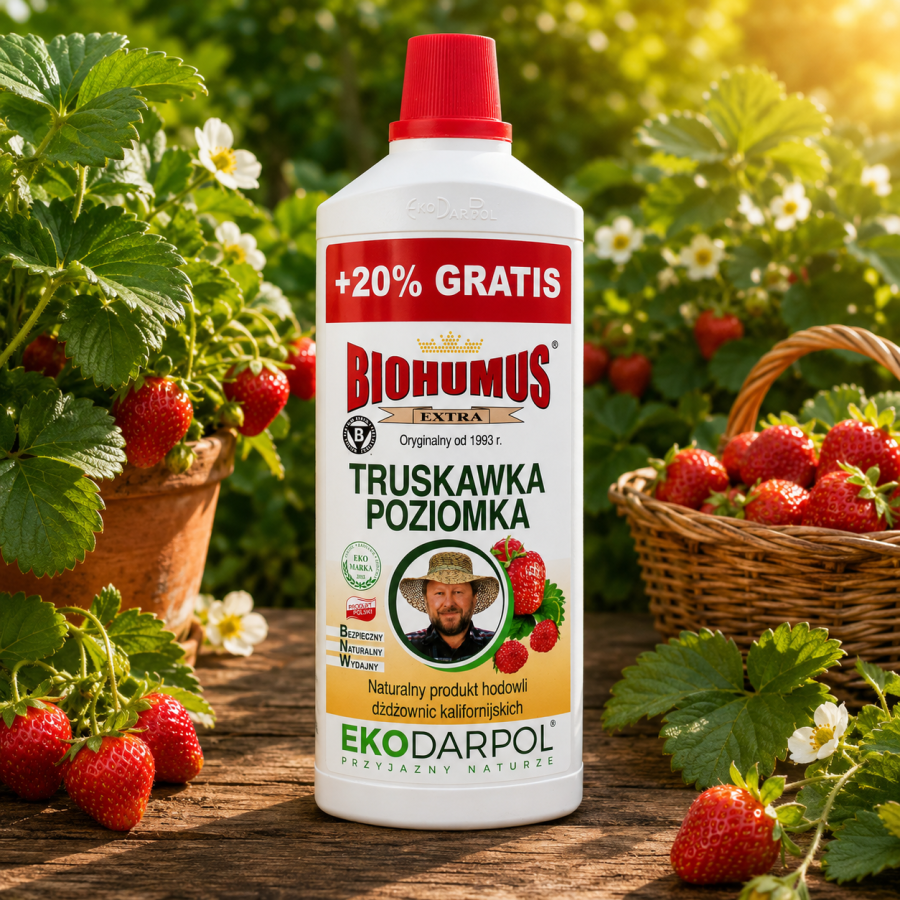 EKODARPOL BIOHUMUS EXTRA Truskawka i poziom 1l+20%