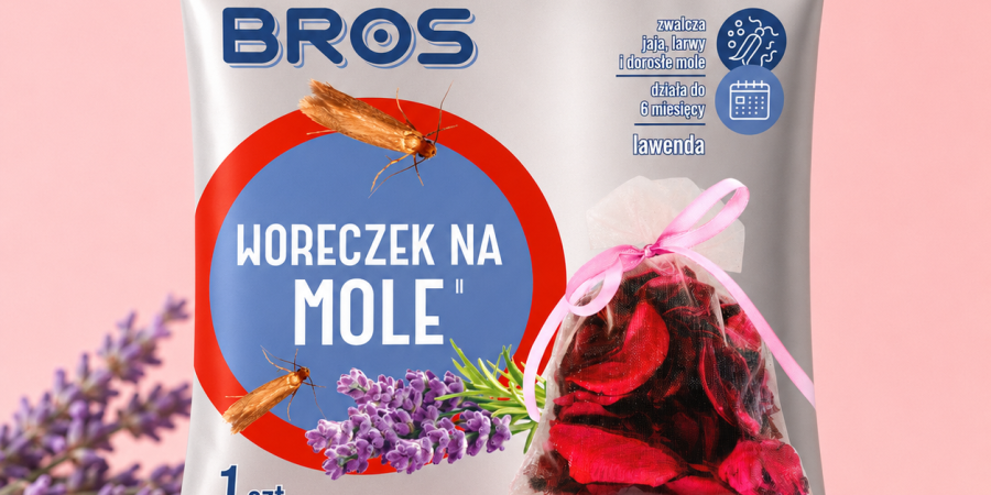 BROS Woreczek na mole lawendowy