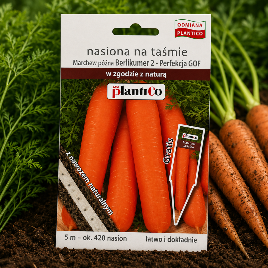 Marchew Berlikumer 2 na taśmie
