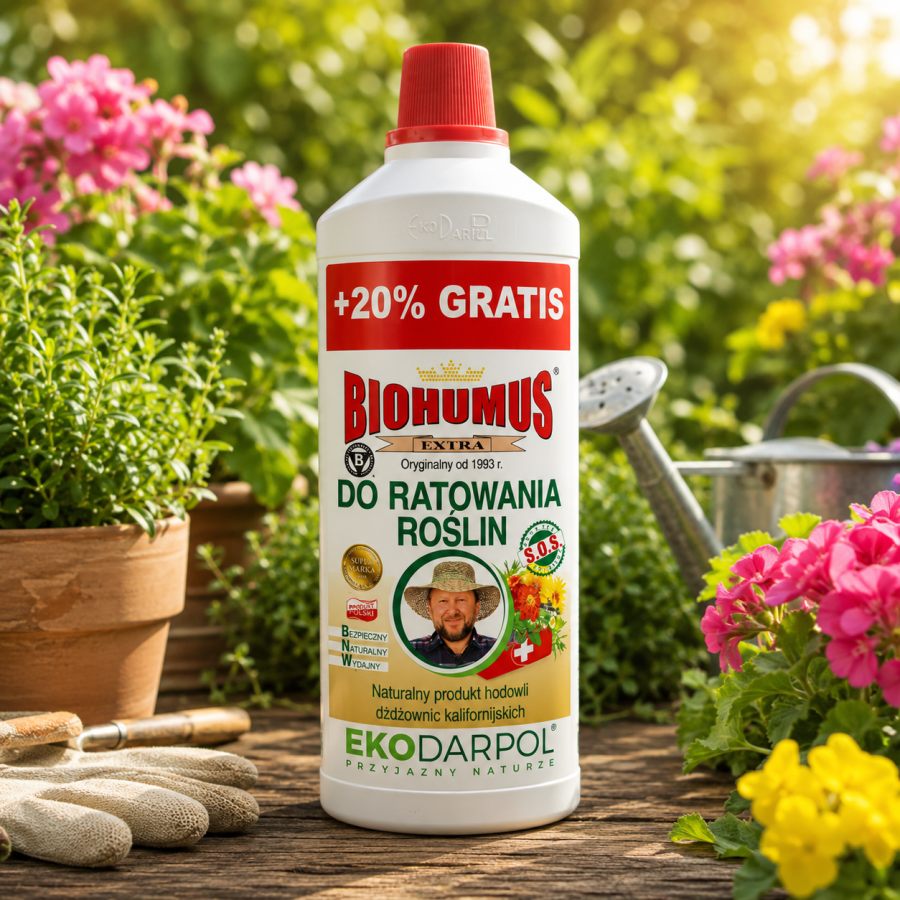 EKODARPOL BIOHUMUS EXTRA Ratowanie roślin 1L+20%