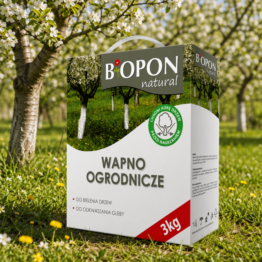 BOPON Wapno ogrodnicze do bielenia i odkwaszania 3kg