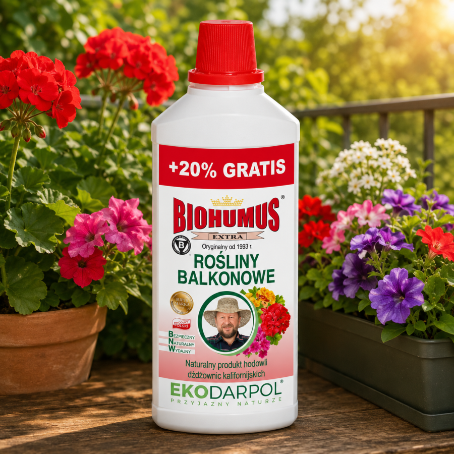 EKODARPOL BIOHUMUS EXTRA Rośliny balkonowe 1l+20%