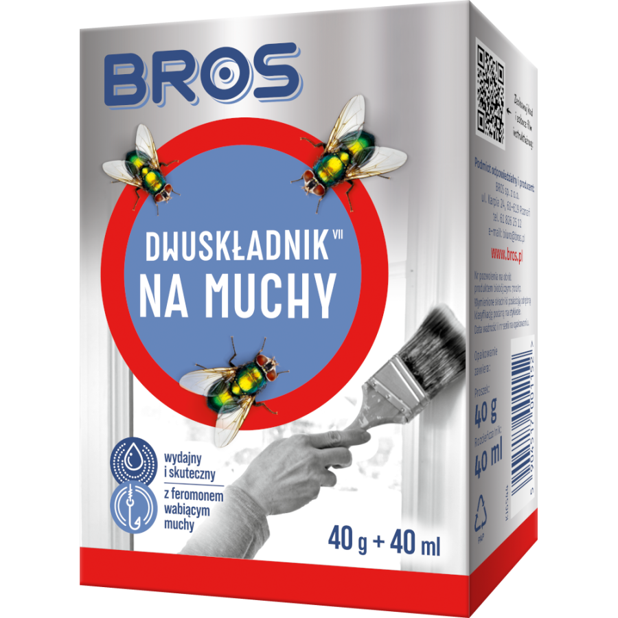 BROS Dwuskładnik preparat na muchy 40g/40ml