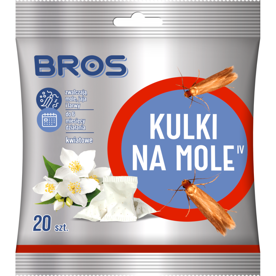 BROS Kulki na mole kwiatowe 120g