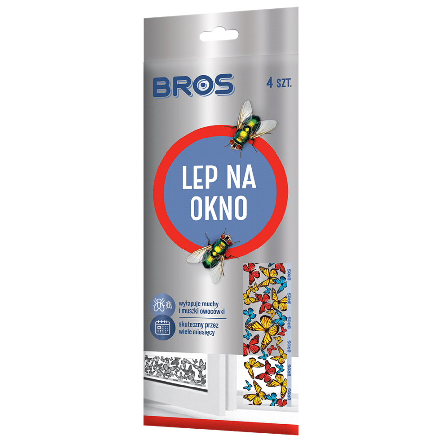 BROS Lep na okno 4-pak