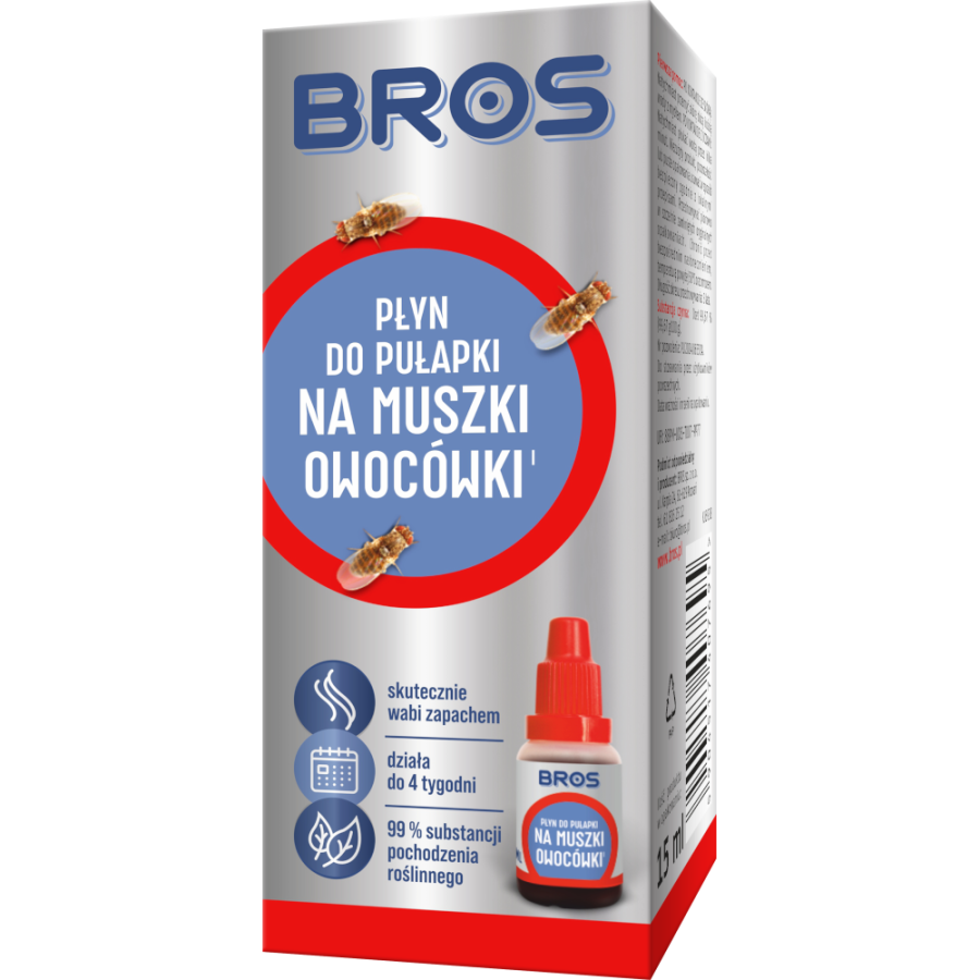 BROS Płyn do pułapki na muszki owocówki 15ml