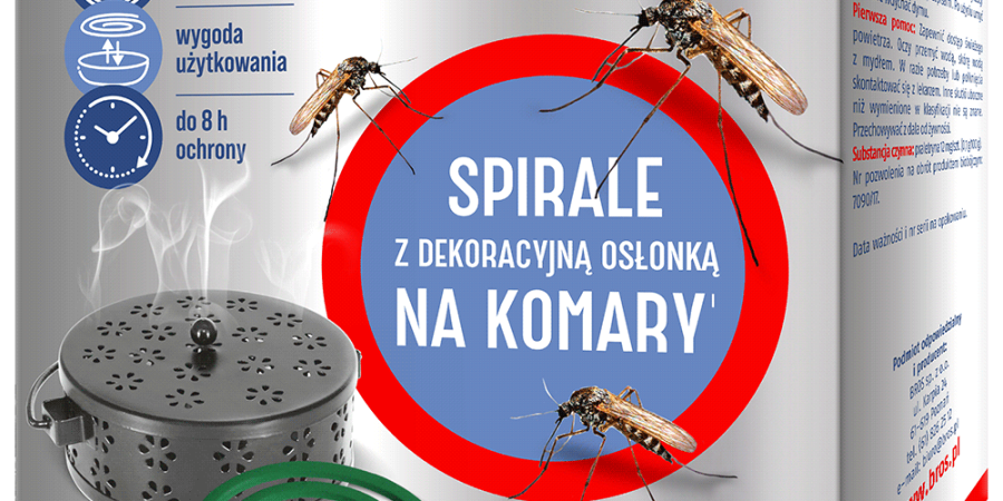 BROS Spirale na komary z osłonką metal 6 szt