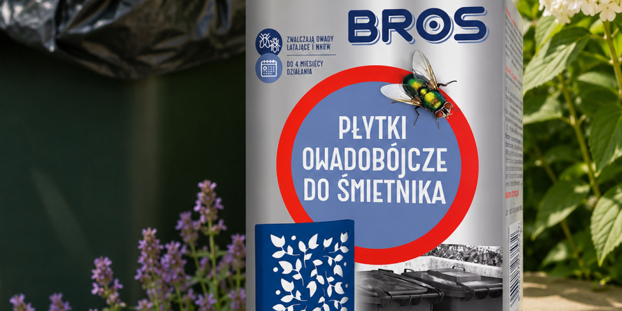 BROS Płytki owadobójcze do śmietnika 2szt