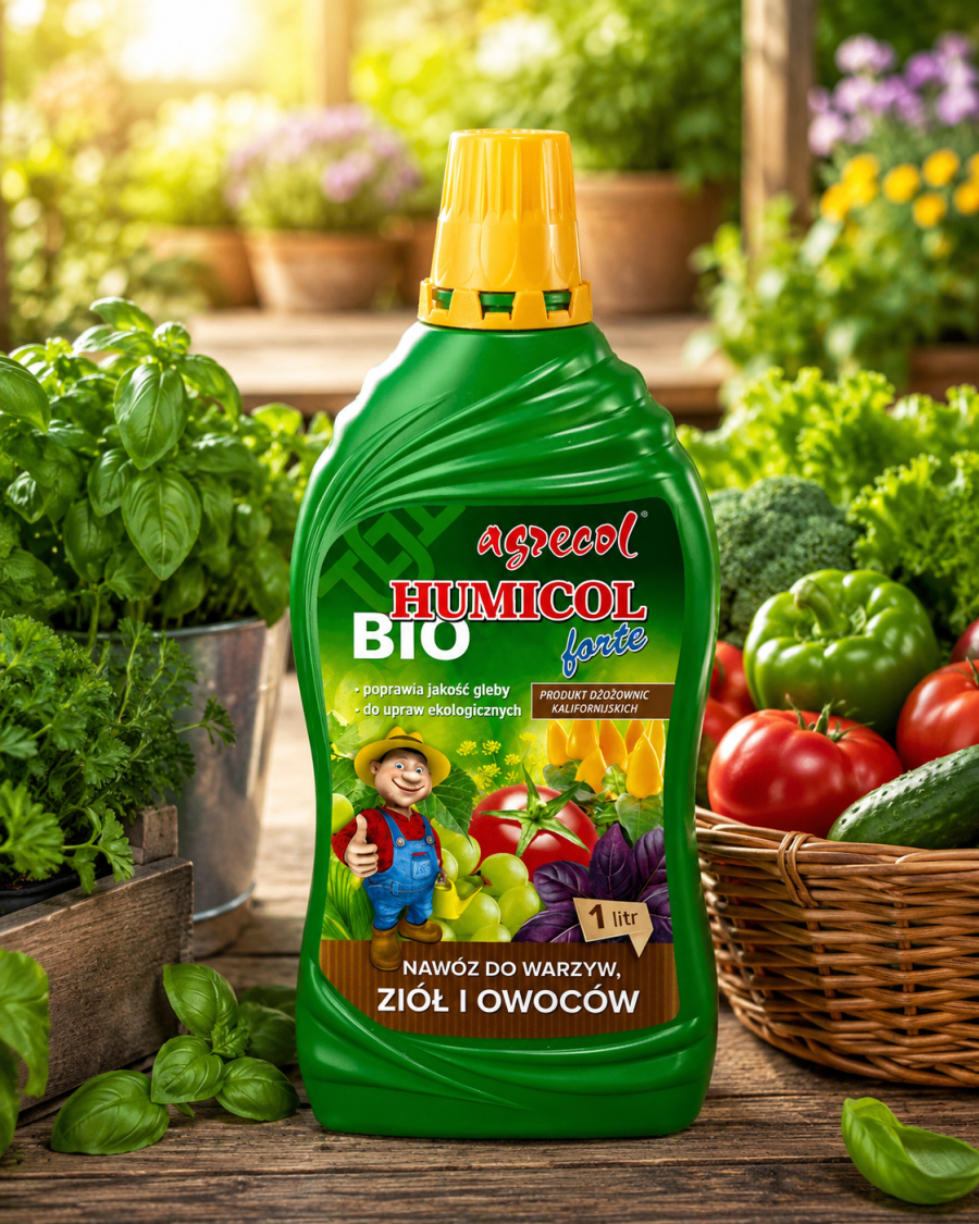 AGRECOL Biohumicol do warzyw ziół i owoców 1L