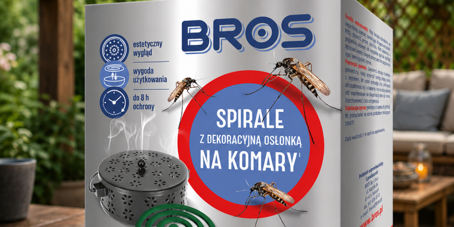 BROS Spirale na komary z osłonką metal 6 szt