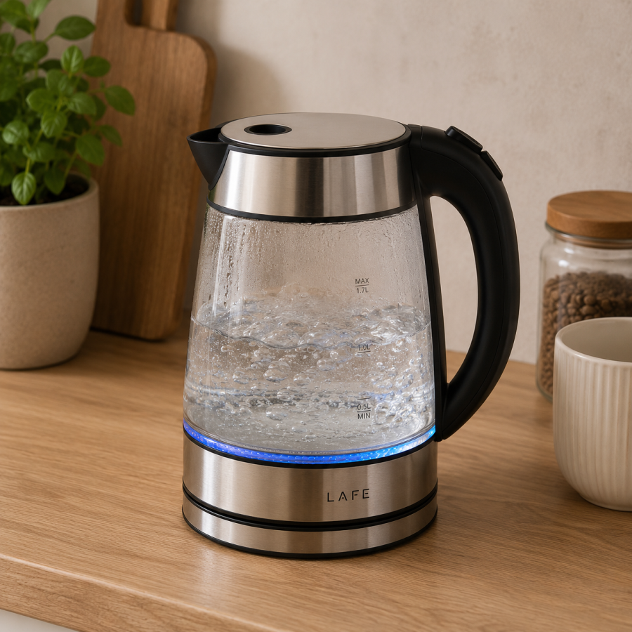 Czajnik Lafe Essential Glass 1,7l szklany