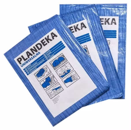 Plandeka 6x10 niebieska 55g/m2