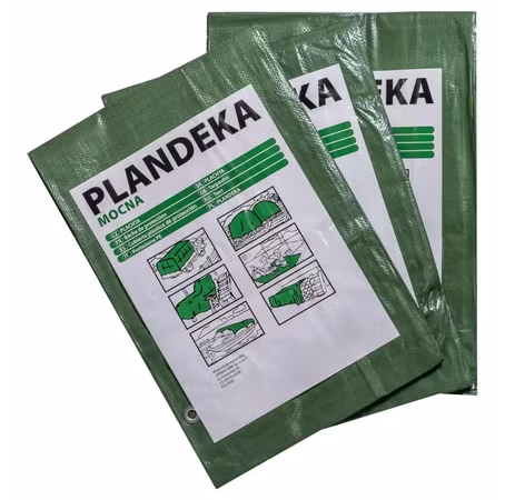 Plandeka 6m x 8m zielona gr. 110