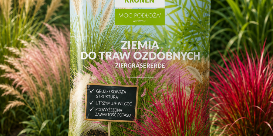 KRONEN Ziemia do traw ozdobnych, pampasowych 20l