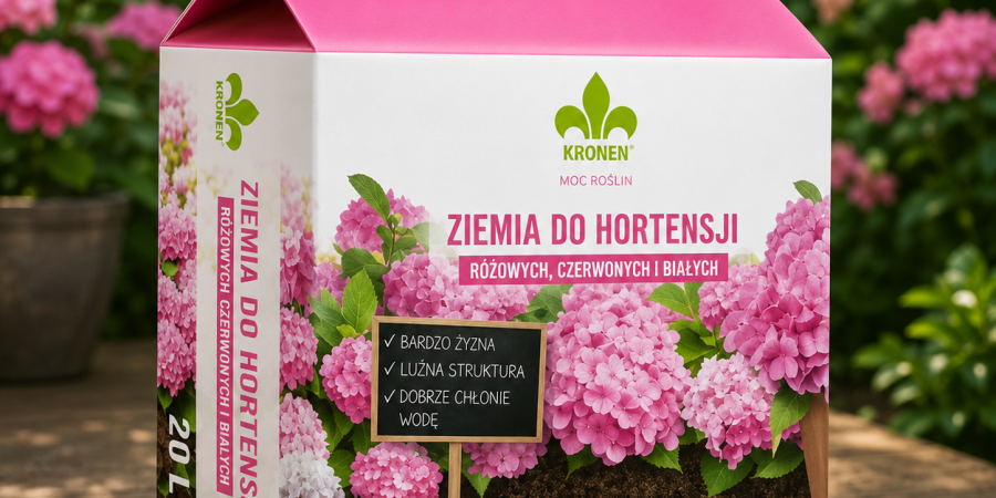 Ziemia KRONEN DO HORTENSJI CZERWONYCH I BIAŁYCH
