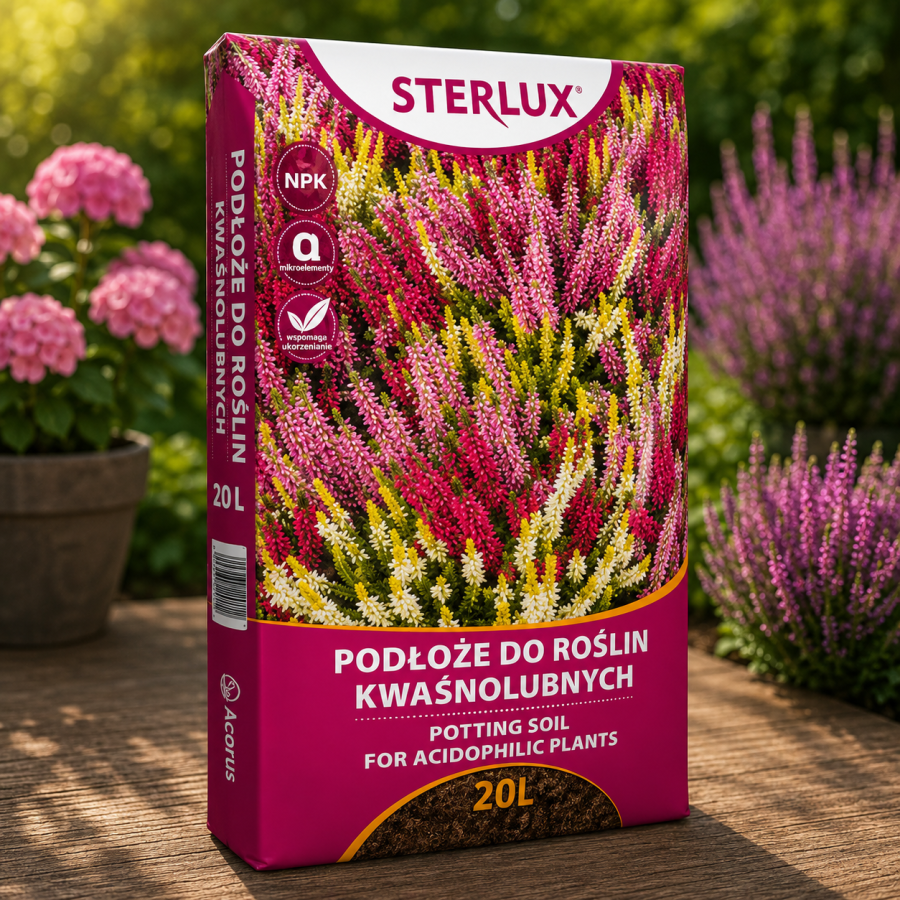 STERLUX Ziemia do kwaśnolubnych 20L