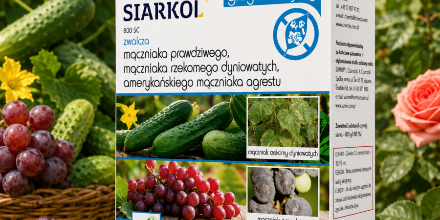 SIARKOL® 800 SC 20 ml – skuteczny fungicyd z siarką do ochrony warzyw, owoców i roślin ozdobnych
