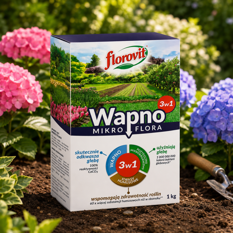 Florovit® Mikroflora 3w1 – wapno granulowane z mikroorganizmami i kwasami humusowymi 1kg