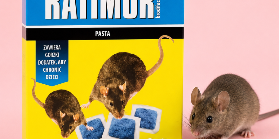 Ratimor® Pasta na myszy i szczury – niebieska pasta z brodifakum do skutecznej deratyzacji 150g